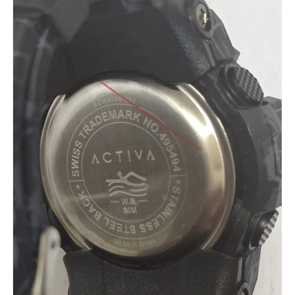 Activa X Invicta Digital Men's Watch 49mm Camouflage Black ACW8008-001 Brand New